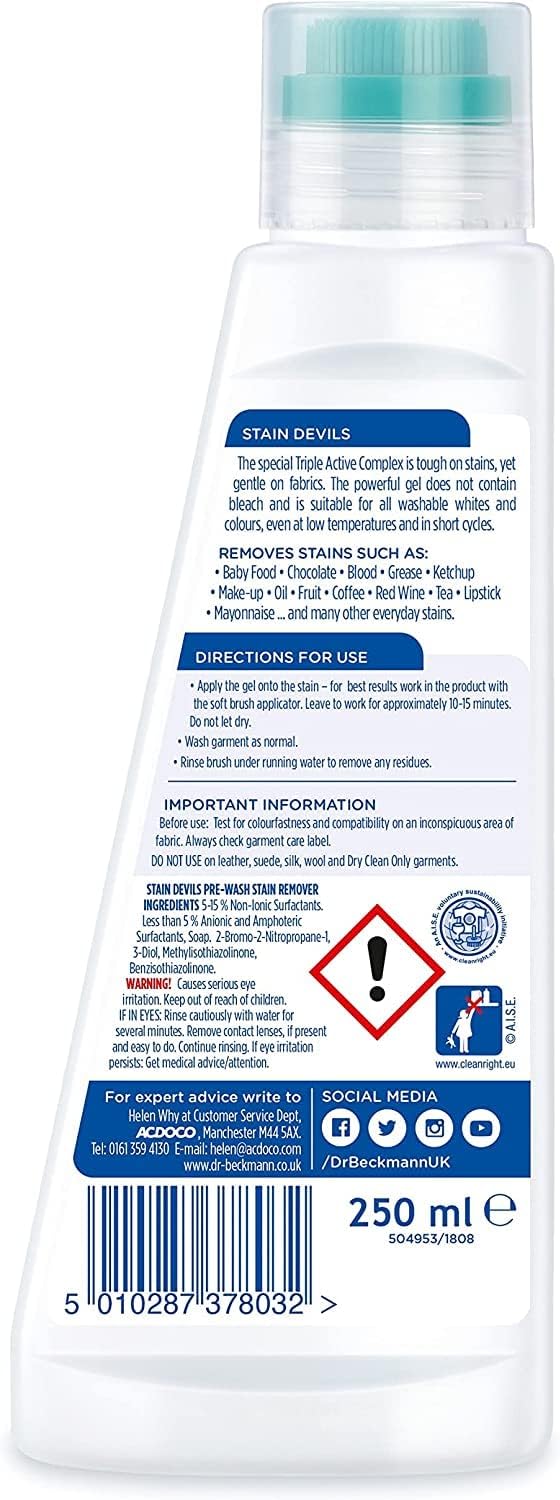 Dr. Beckmann Stain Devils Pre-Wash All Purpose Stain Remover, 250g