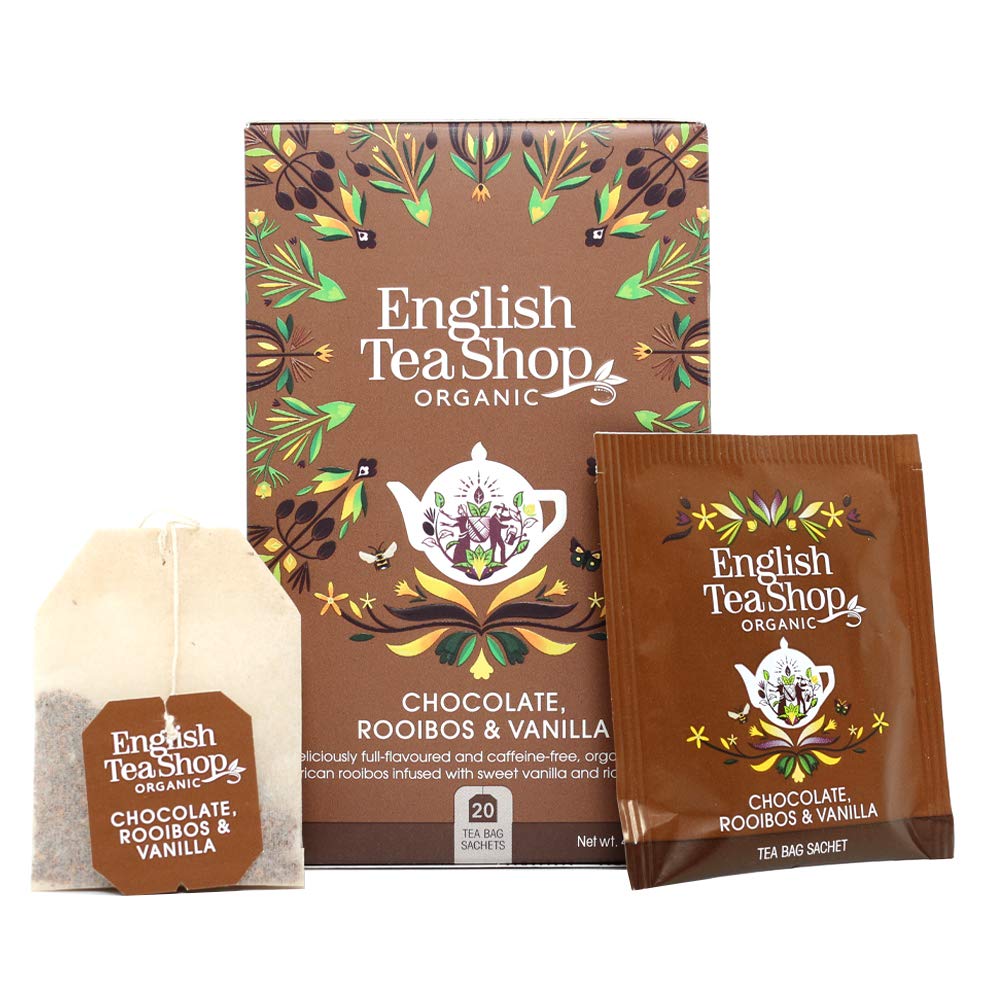 English Tea Shop Rooibos Cocoa & Vanilla Organic Tea - 20 Compostable Sachets 3
