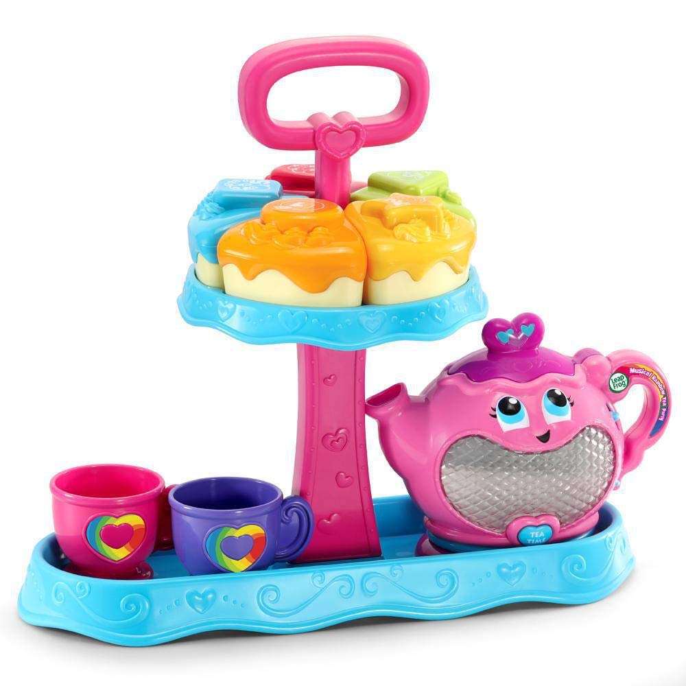 LeapFrog Musical Rainbow Tea Party - Educational Pretend Play Tea Set with Lights, Songs & Shape Sorter 5