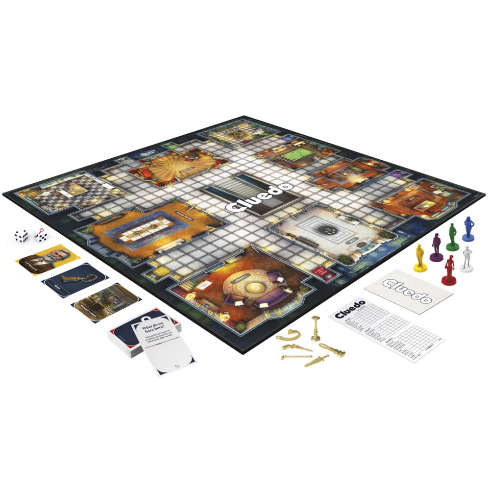 Hasbro Gaming Cluedo Detective Board Game for 2-6 Players 6