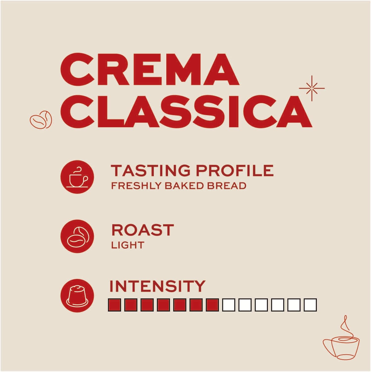 Kimbo Caffè Crema Classico Whole Coffee Beans, Light Roast, 1kg Bag 3