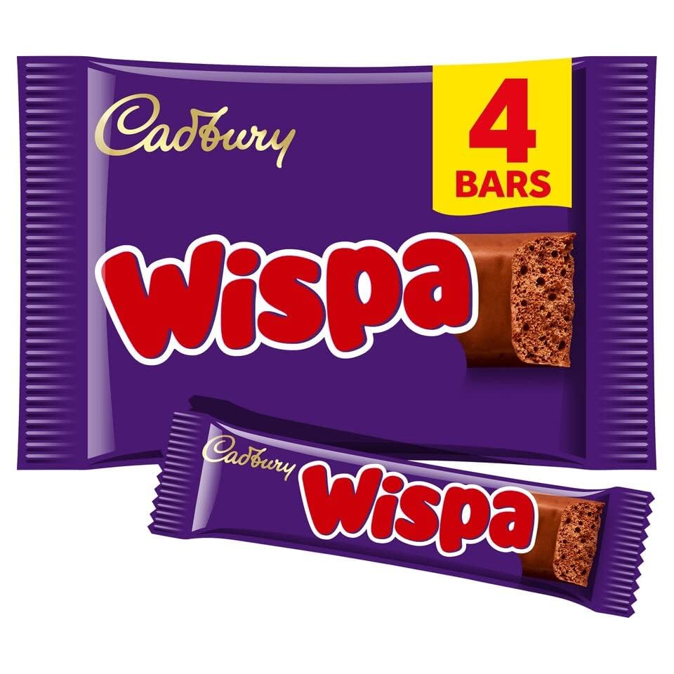 Cadbury Wispa Smooth & Creamy Aerated Milk Chocolate Bar - 4 x 27.9g Multipack 3