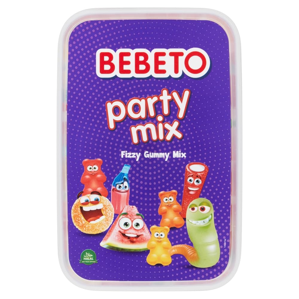 Bebeto Fizzy Party Mix (400g) - Halal Certified Fizzy Gummy Sweets