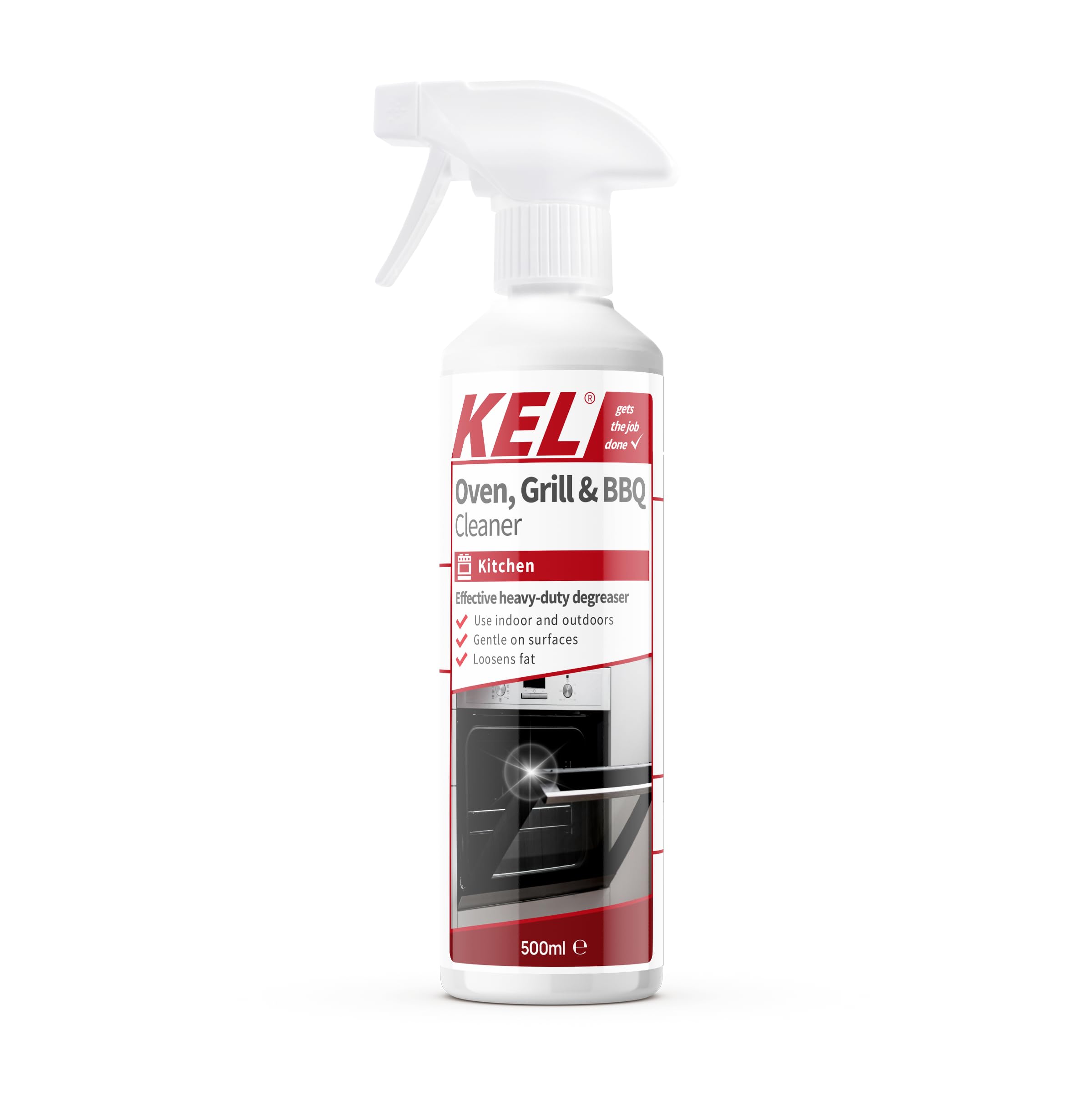 KEL Oven, Grill & BBQ Cleaner Spray - Heavy-Duty Degreaser for Ovens & Grills | 500ml