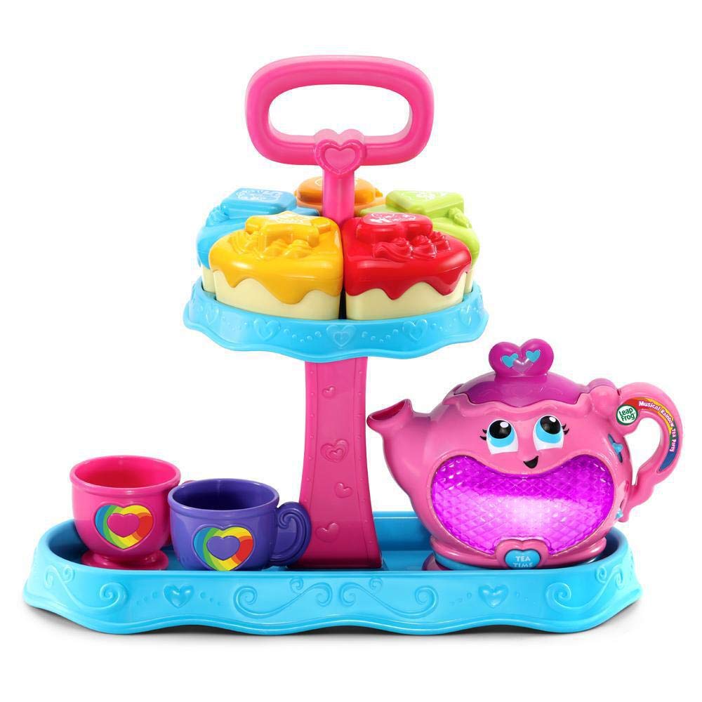 LeapFrog Musical Rainbow Tea Party - Educational Pretend Play Tea Set with Lights, Songs & Shape Sorter 6