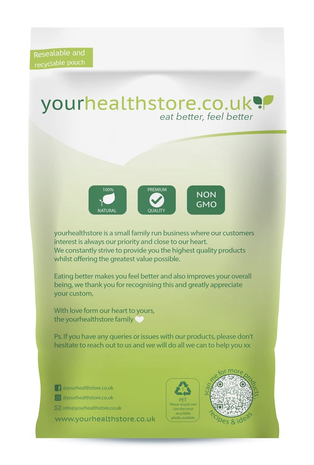 yourhealthstore Pure Wheatgerm - 100% Wheat Germ | 500g Bag 2