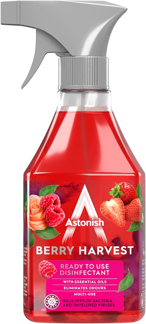Astonish Berry Harvest Ready to Use Disinfectant Spray 550ml