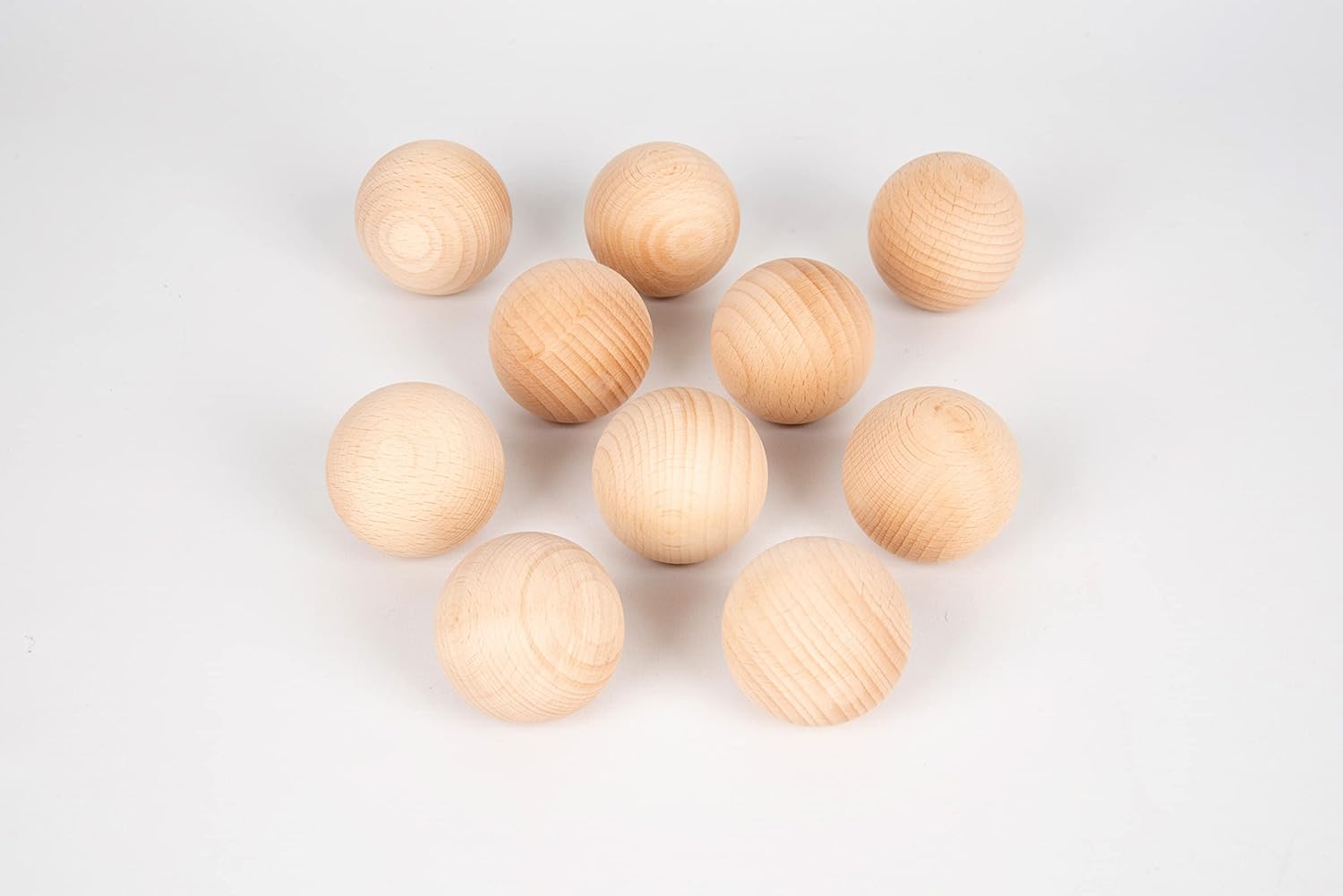 TickiT Wooden Sensory Heuristic Balls - Natural Beechwood Playset for Early Learning 3
