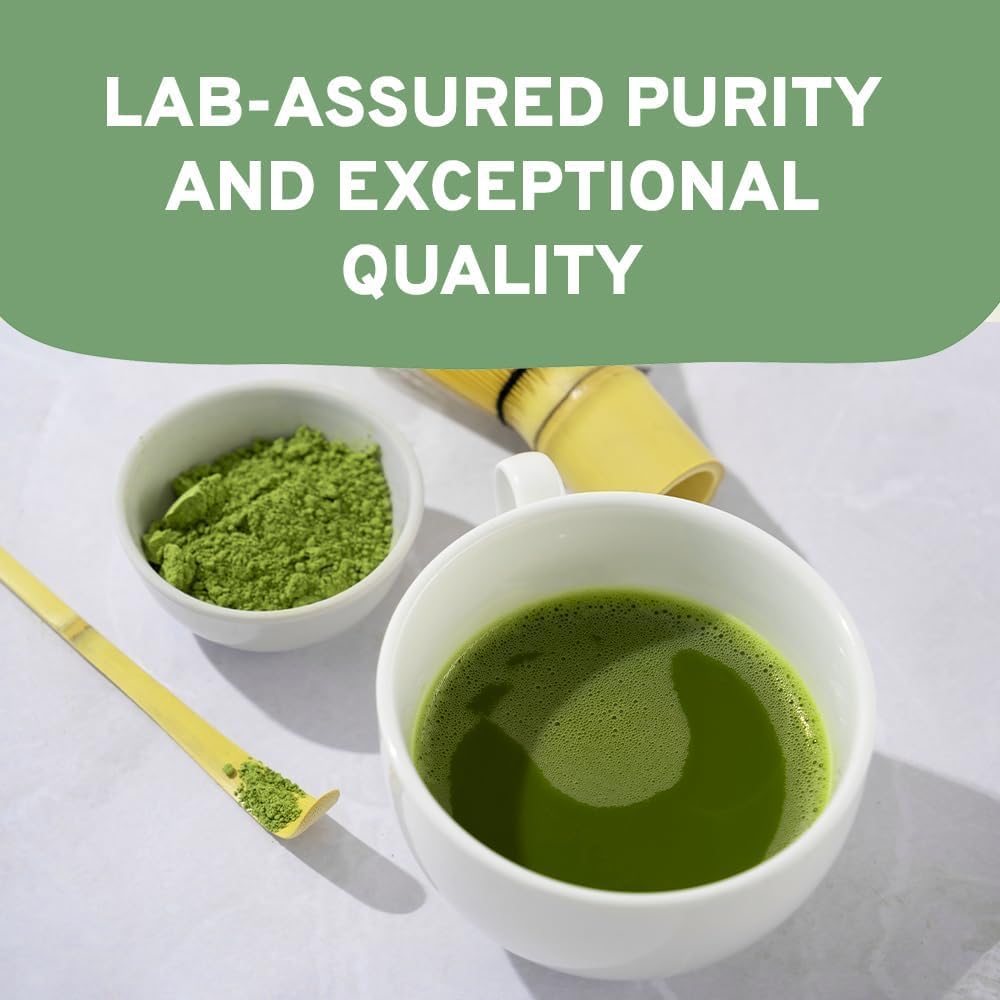 HANDPICK Japanese Matcha Green Tea Powder (100g) - Culinary Grade, Non-GMO, Resealable Packaging 7