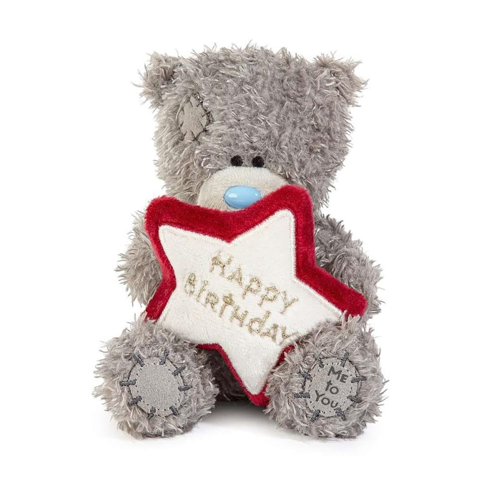Me To You Tatty Teddy Birthday Bear Plush | 10cm High | Soft Polyester | Unisex Gift
