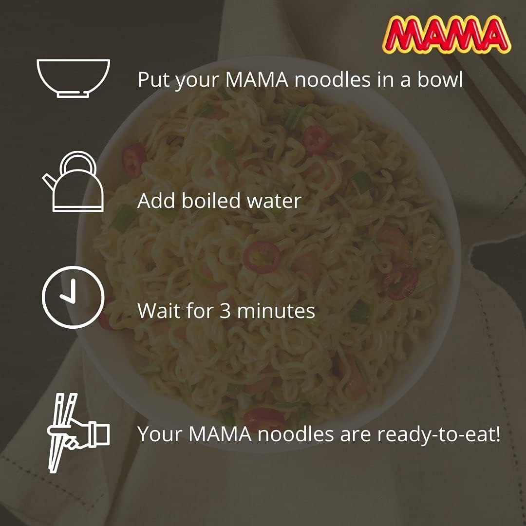 MAMA Hot and Spicy Korean Flavour Udon Noodles, 90g 3