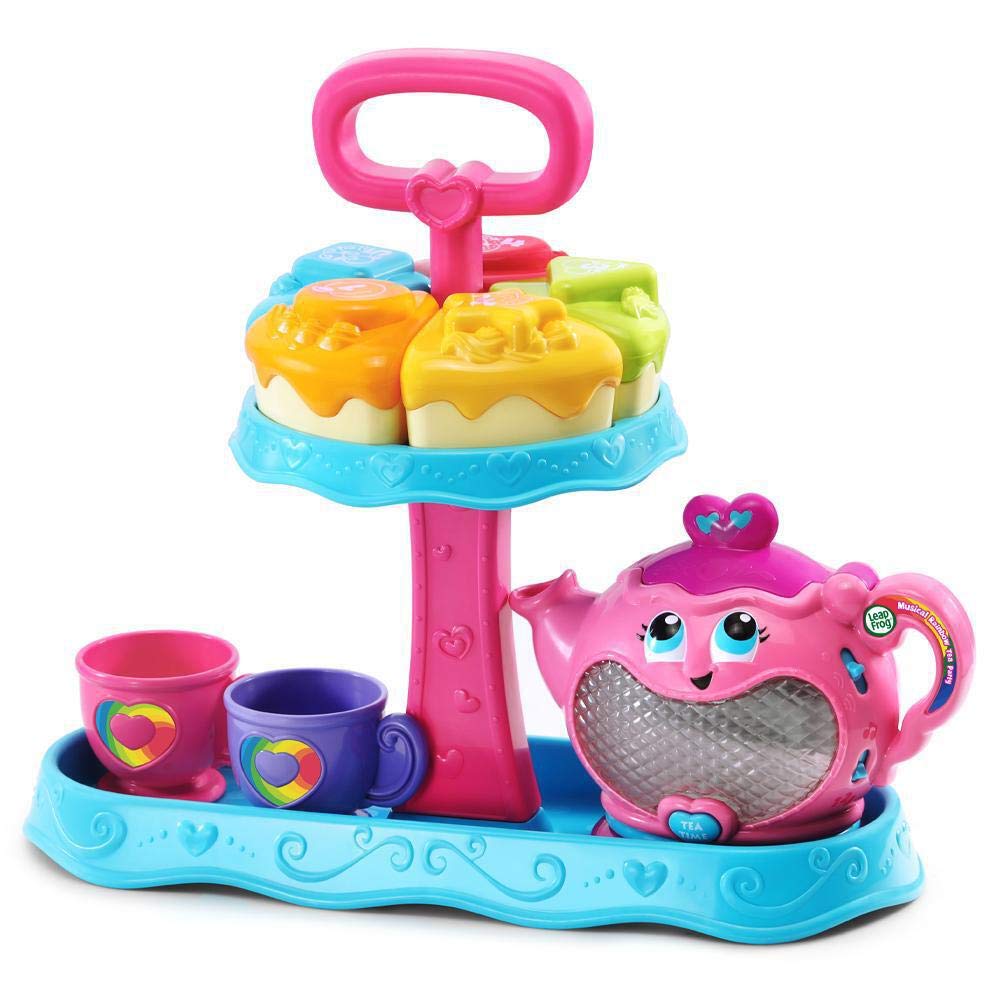 LeapFrog Musical Rainbow Tea Party - Educational Pretend Play Tea Set with Lights, Songs & Shape Sorter 7