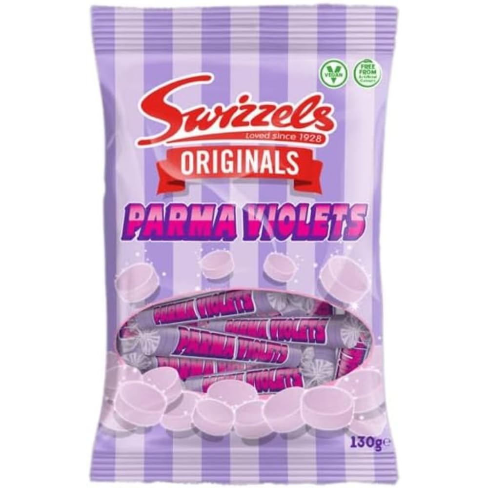 Swizzels Original Parma Violets 130g - Vegan-Friendly Floral Sweets