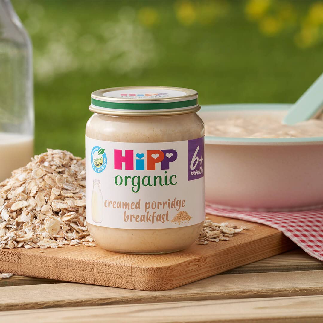 HiPP Organic Creamed Porridge Breakfast Baby Food Jar 6+ Months (6 x 125g) 3