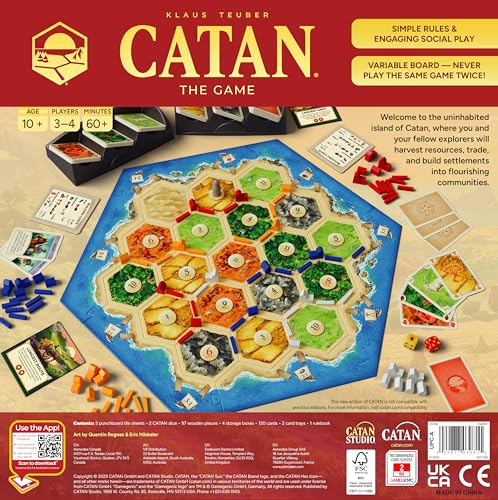 CATAN 6th Edition Board Game for 3-4 Players, Ages 10+ 5