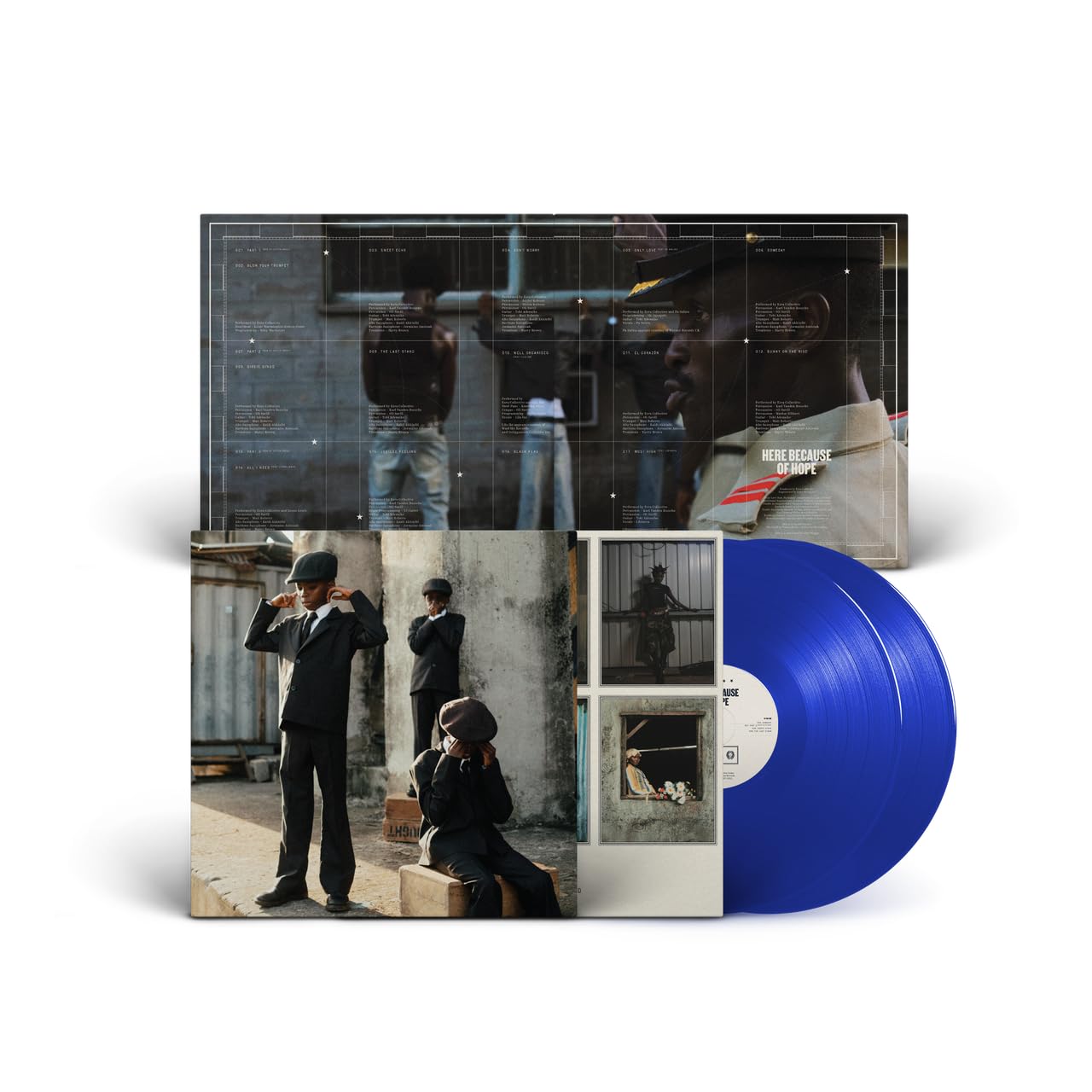 Ezra Collective - Here Because of Hope [2LP Transparent Ocean Blue Vinyl] 1