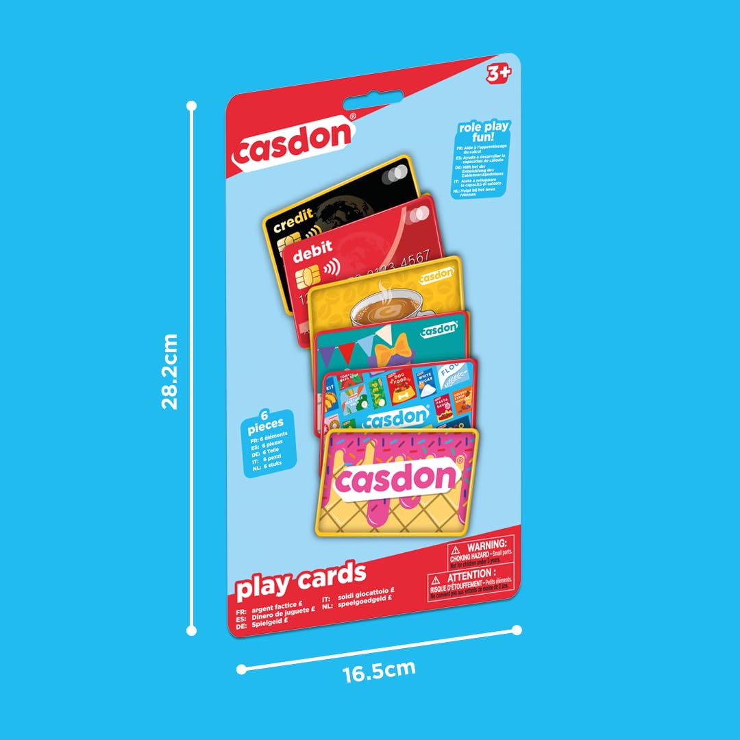 Casdon Pretend Play Cards Set - Realistic Credit & Gift Cards for Imaginative Play 4