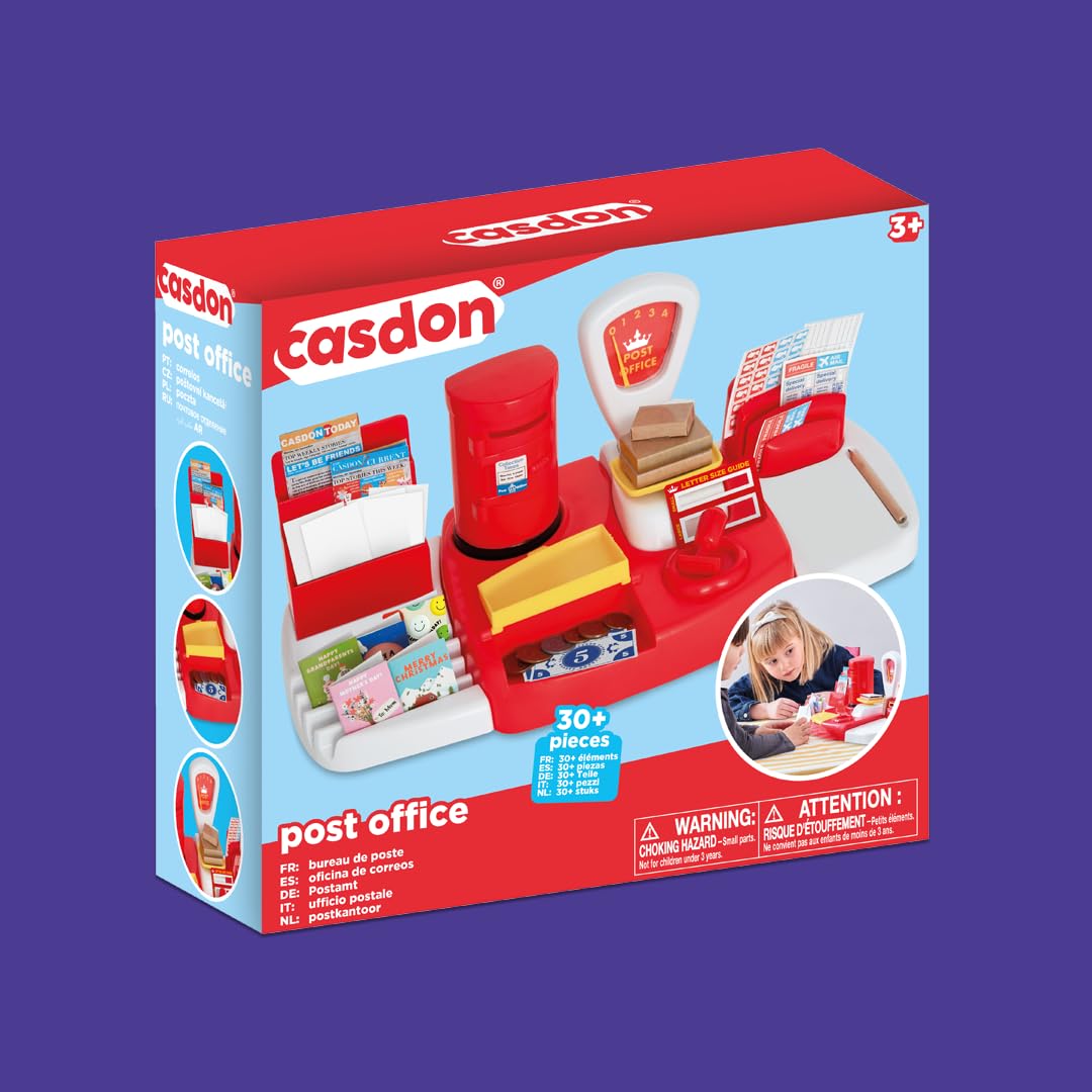 Casdon Post Office Playset - Toy Post Office for Children 3+ with Working Scales & Accessories 13