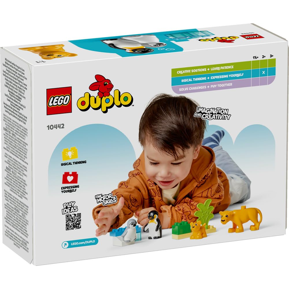 LEGO DUPLO Wild Animal Families: Penguins & Lions Educational Building Set for Toddlers 2+ 8