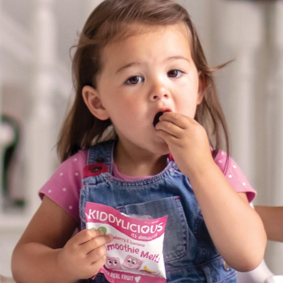 Kiddylicious Strawberry Wriggles - Real Fruit Snack for Kids 12 Months+