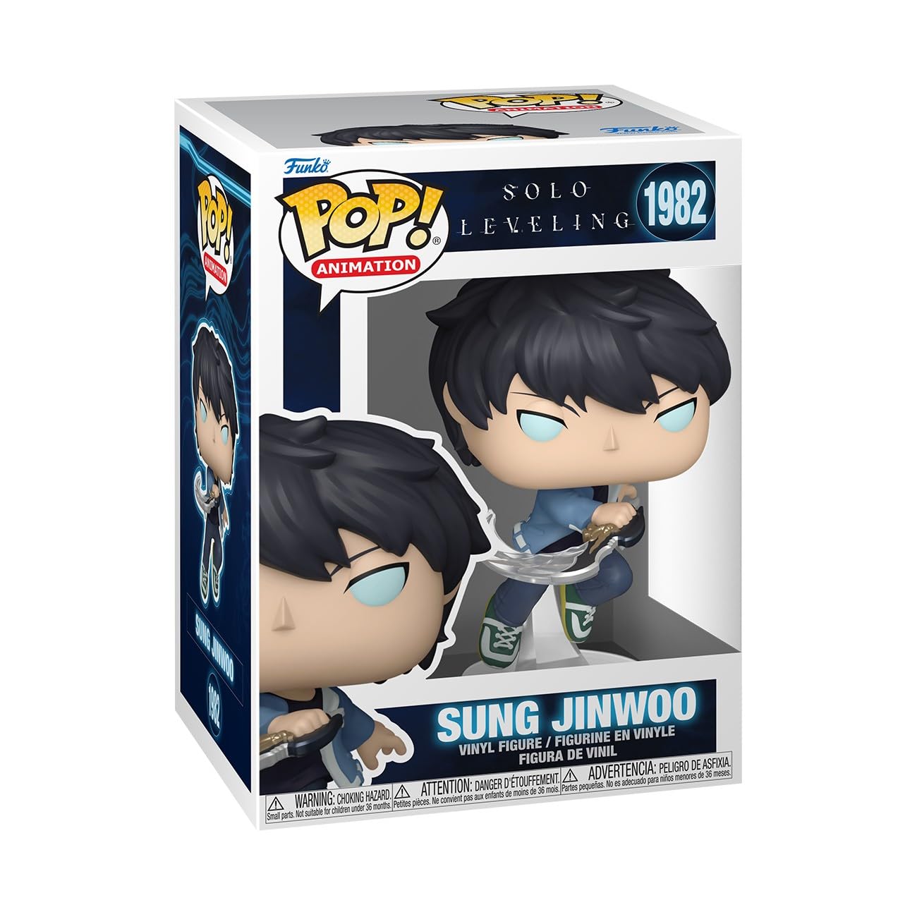Funko Pop! Animation: Solo Leveling - Sung Jinwoo Vinyl Figure (1/6 Rare Chase)