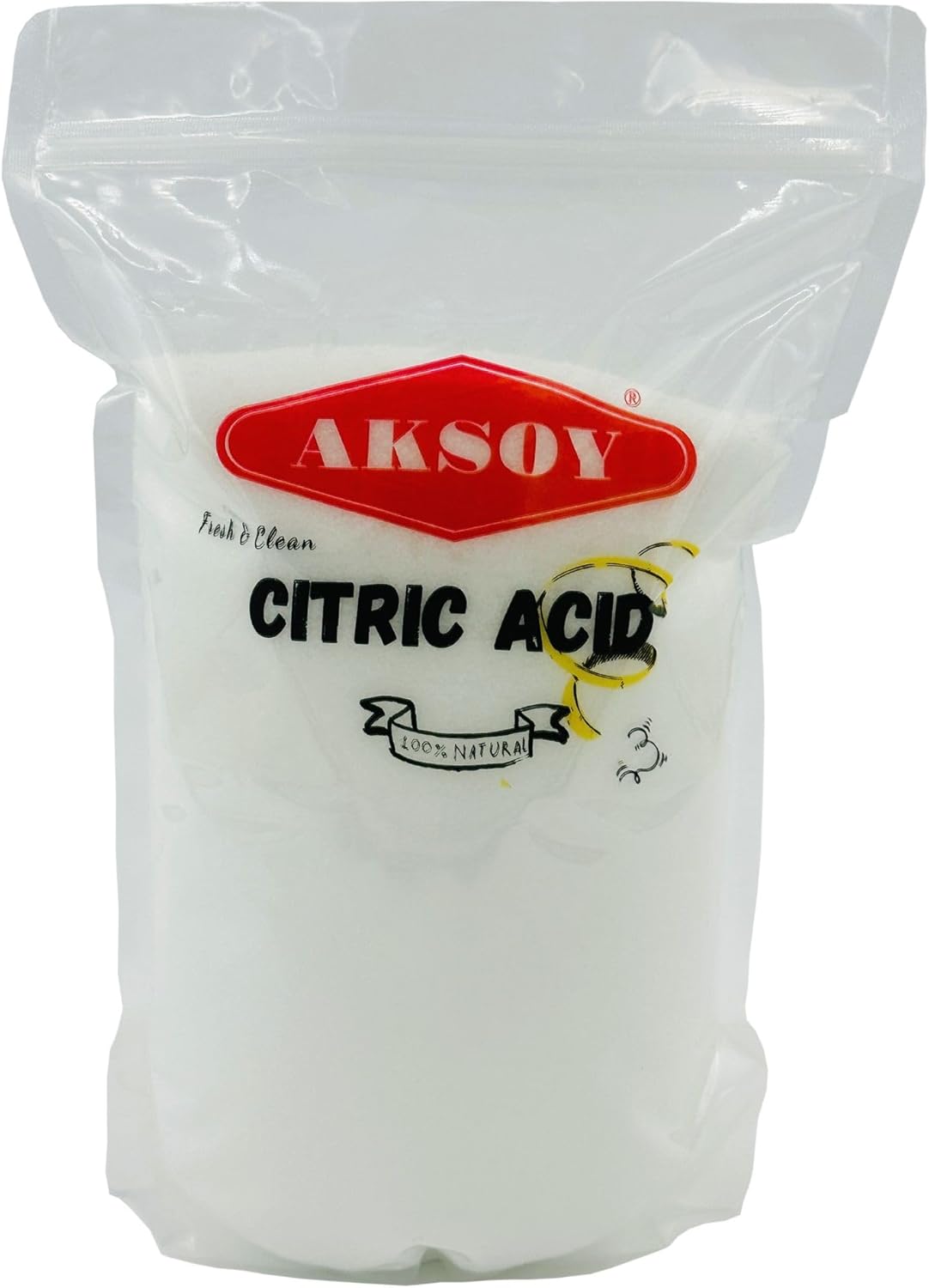 Aksoy - Citric Acid Food Grade 500g | Non-GMO, for Bath Bombs, Cleaning, Canning & Sour Drinks