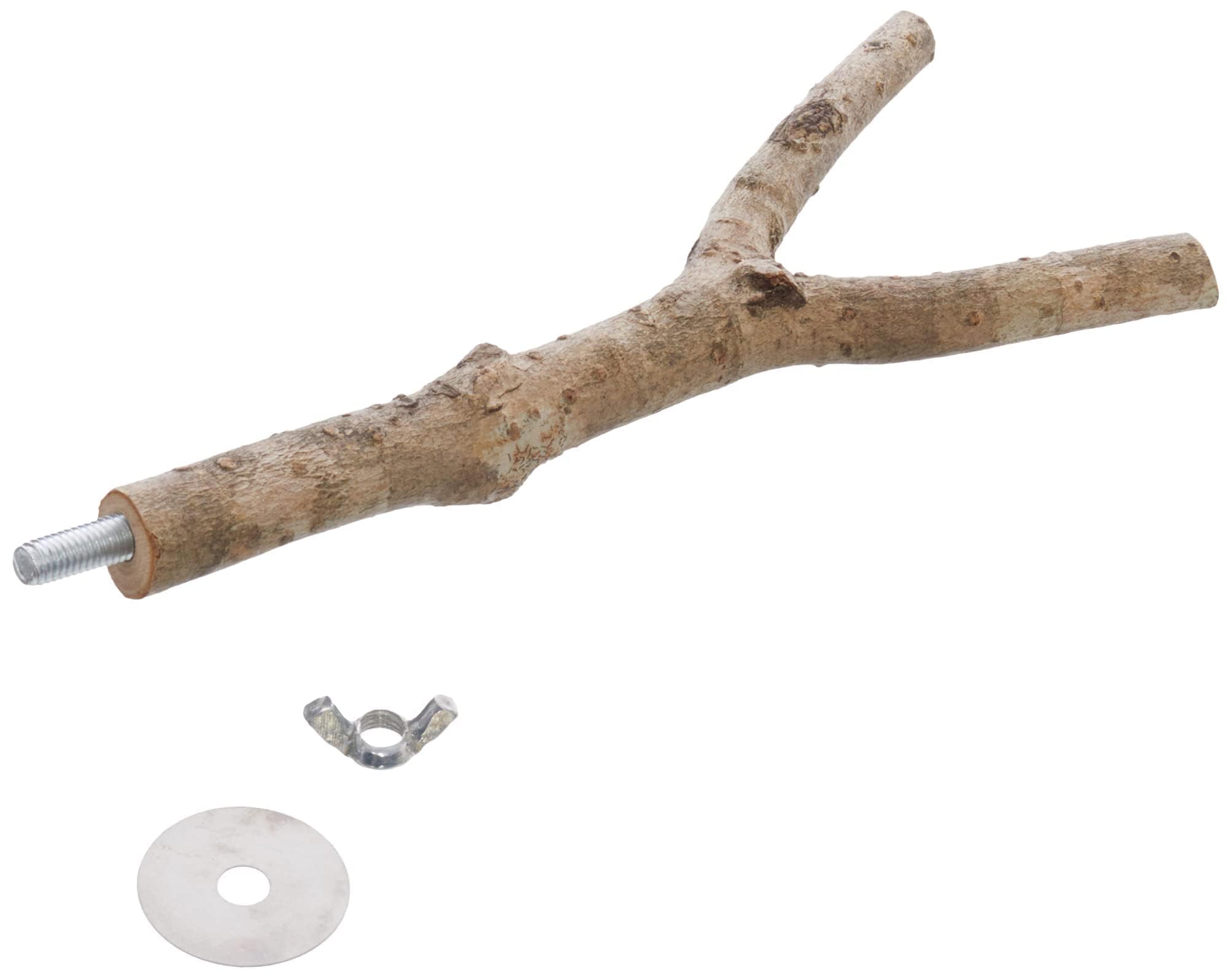 TRIXIE Natural Living Y Shape Bird Perch - Natural Wood | 20 cm Length | 15 mm Diameter
