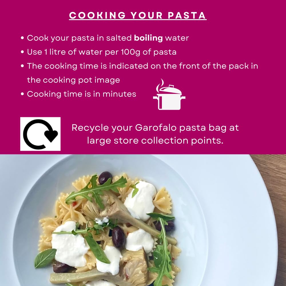 Garofalo Gluten Free Farfalle Italian Dried Pasta, 400g 3