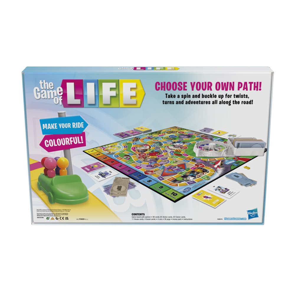 Hasbro Gaming The Game of Life Family Board Game for 2-4 Players Ages 8+ 5