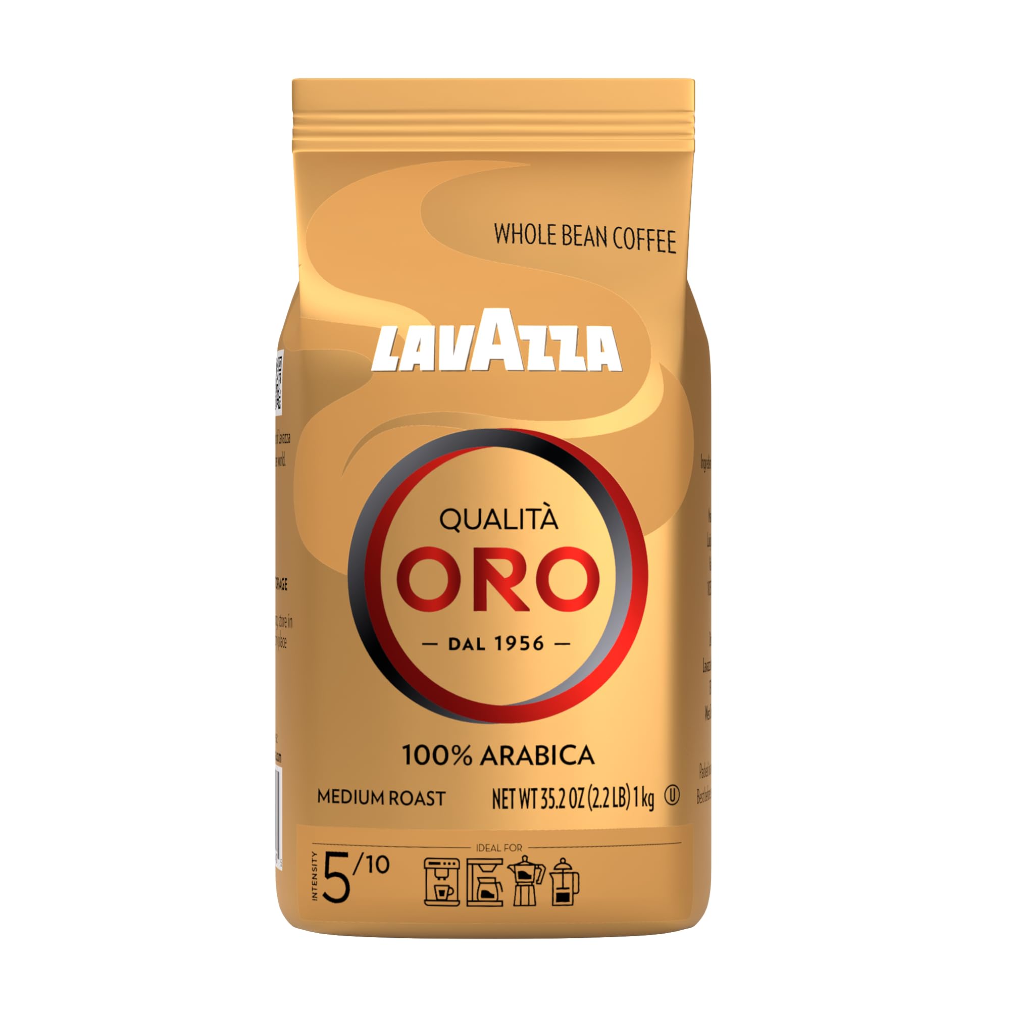 Lavazza Qualita Oro Italian Whole Bean Coffee 2.2 lb (997.9 g)
