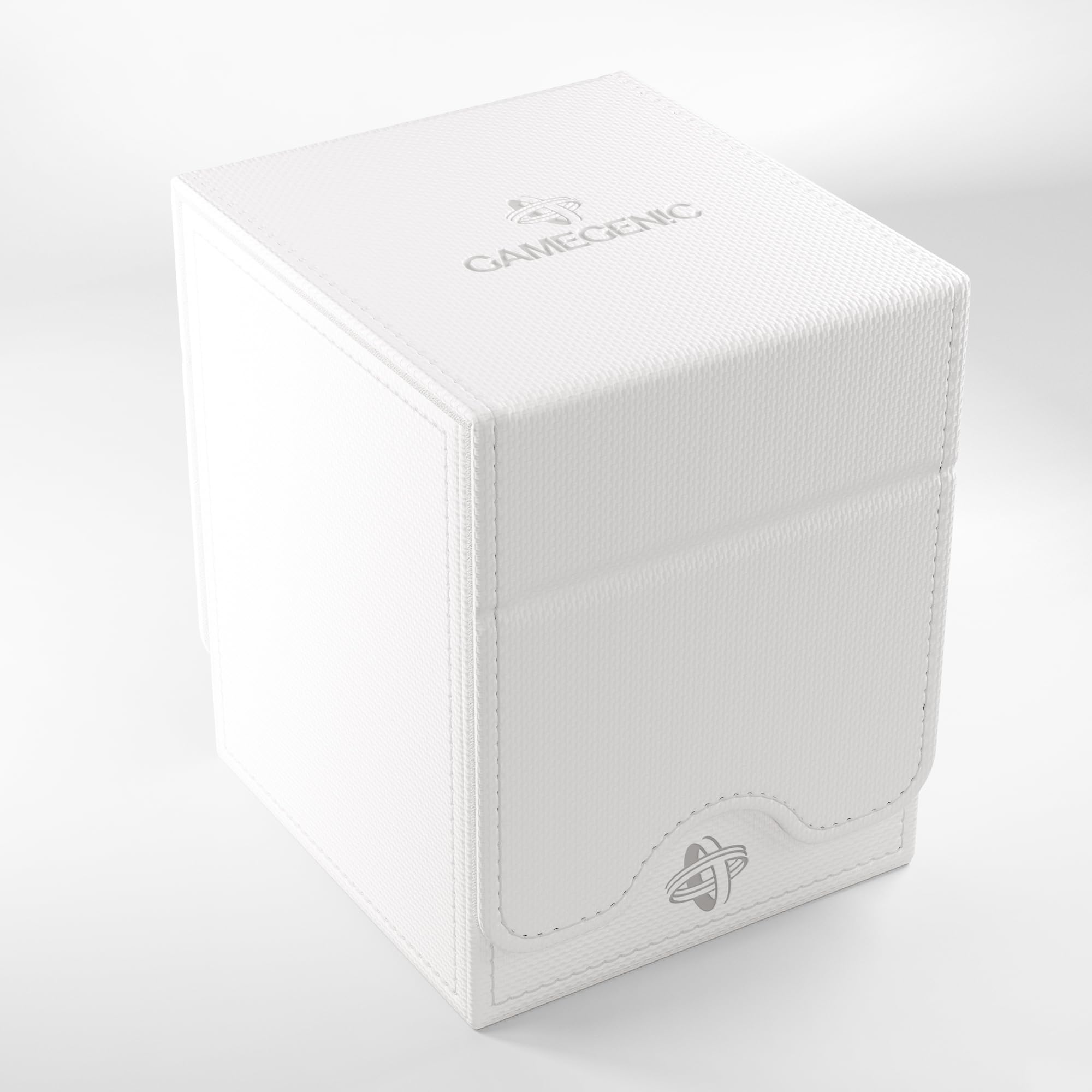 Gamegenic Squire Plus 100+ XL Convertible Deck Box | White | Armorfyber Exterior | Magnetic Closure 1