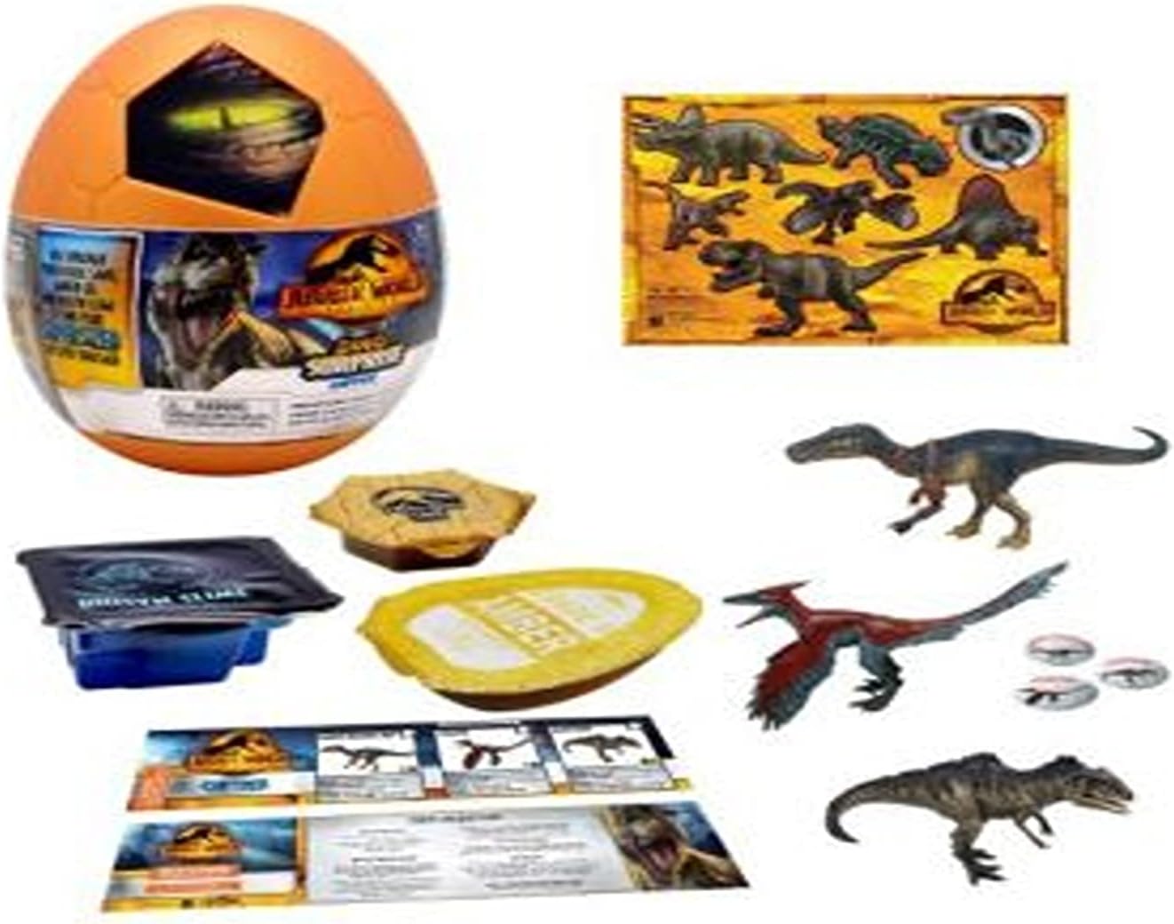 Jurassic World Captivz Dominion Surprise Egg - Super-Sized Pop N Lock Dinosaur Playset 9