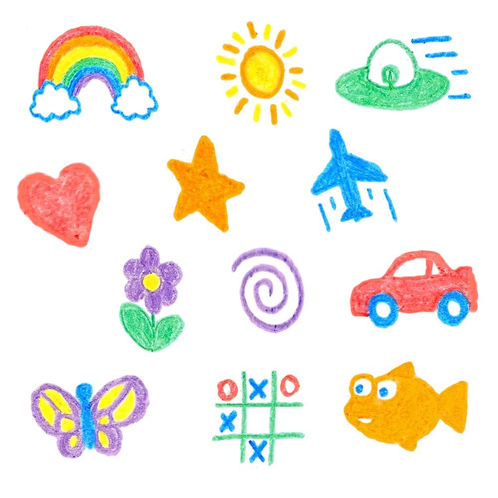 ZIMPLI - 6 Large Washable Bath Crayons for Kids, Creative Bathtime Drawing Fun 4