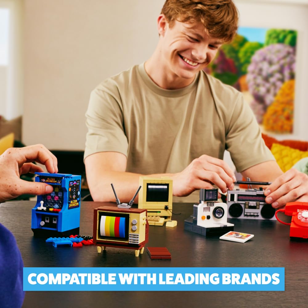 MAX Premium Retro Building Bricks - Classic Computer Building Set for Ages 3+ 4