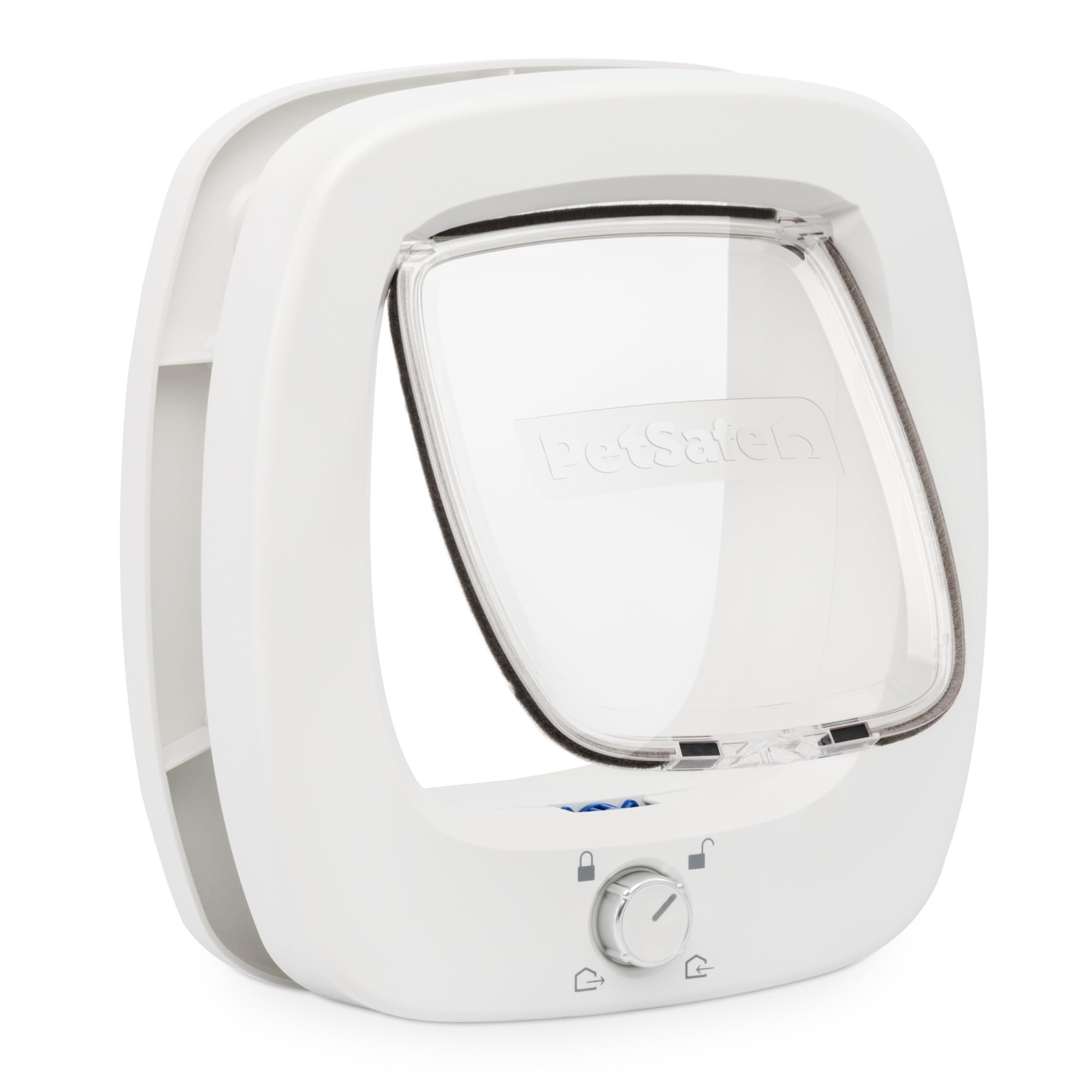 PetSafe Big Cat Flap - 4-Way Lock for Doors | Fits Pets up to 11 kg | White 1