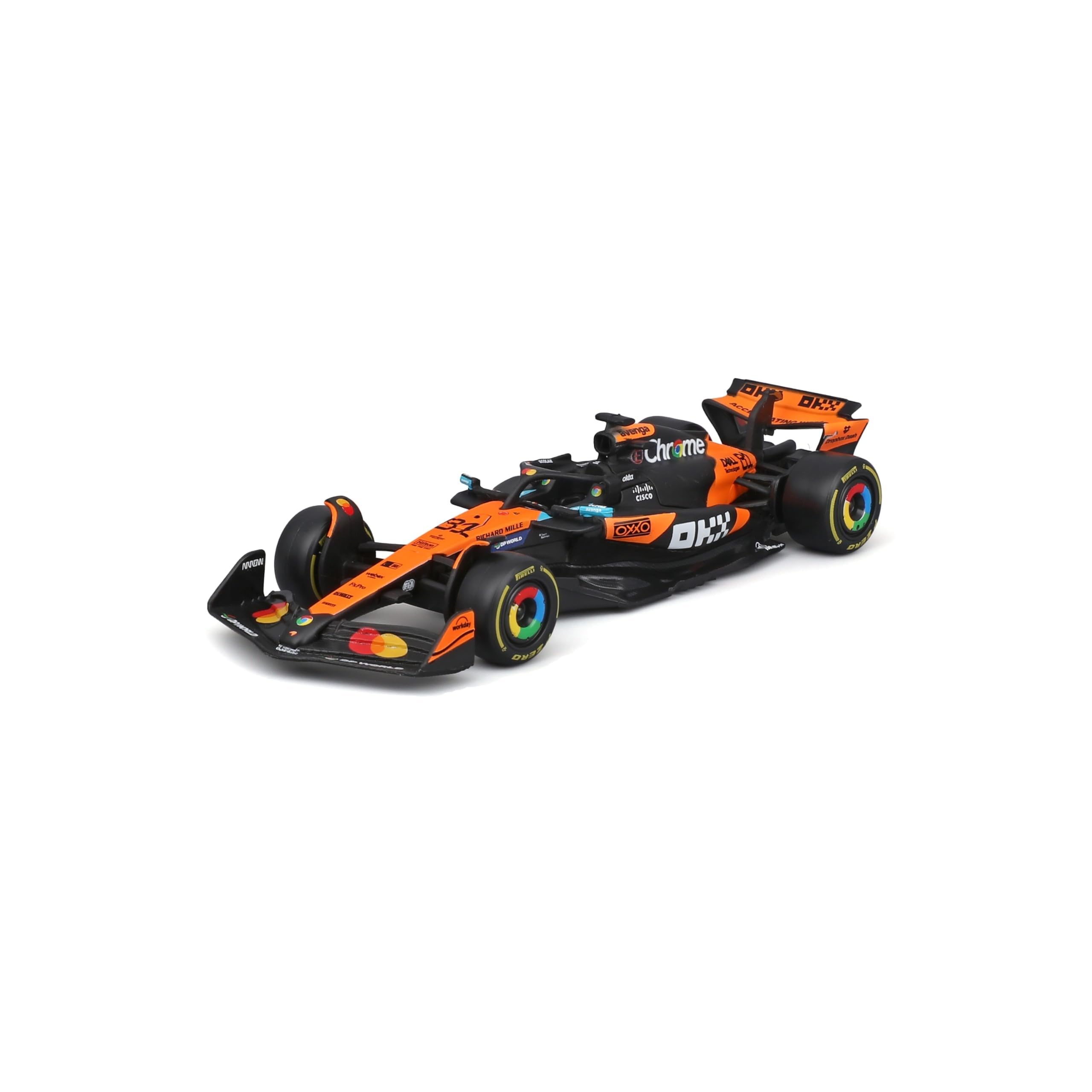 Bburago McLaren MCL39 2025 #81 Piastri 1:43 Scale Diecast Car | Papaya/Black Livery | Metal Construction