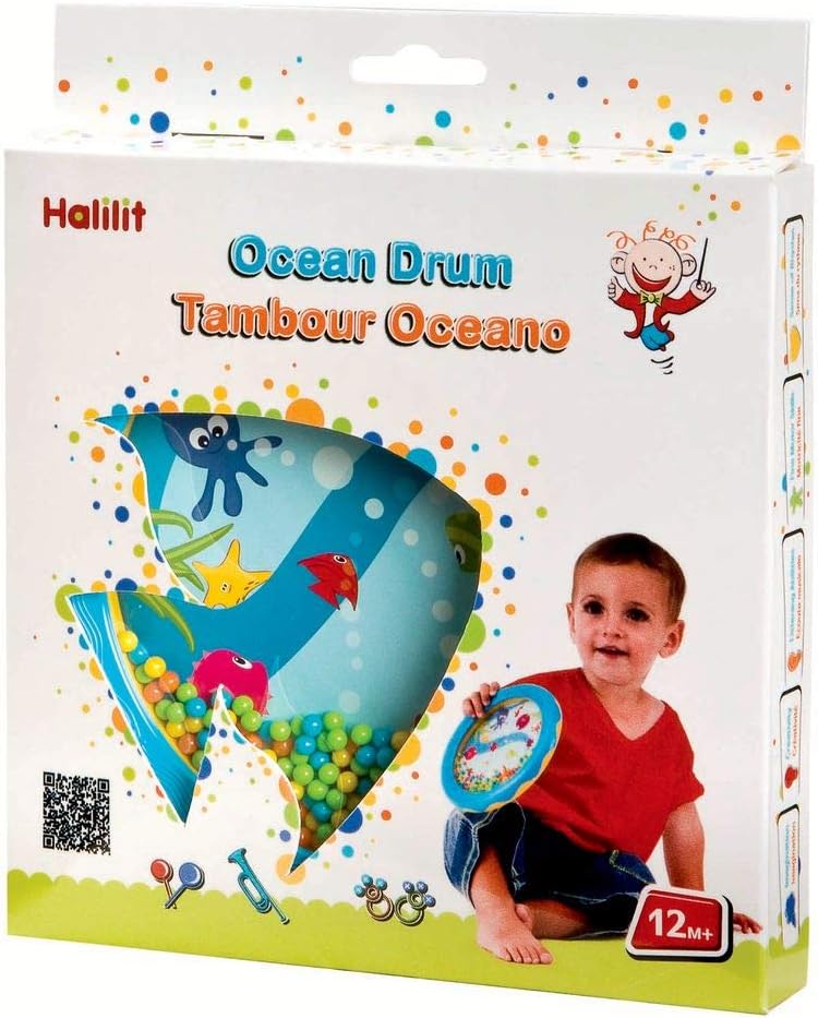 Halilit Ocean Drum - BPA Free Musical Instrument for Toddlers 12 Months+ 3