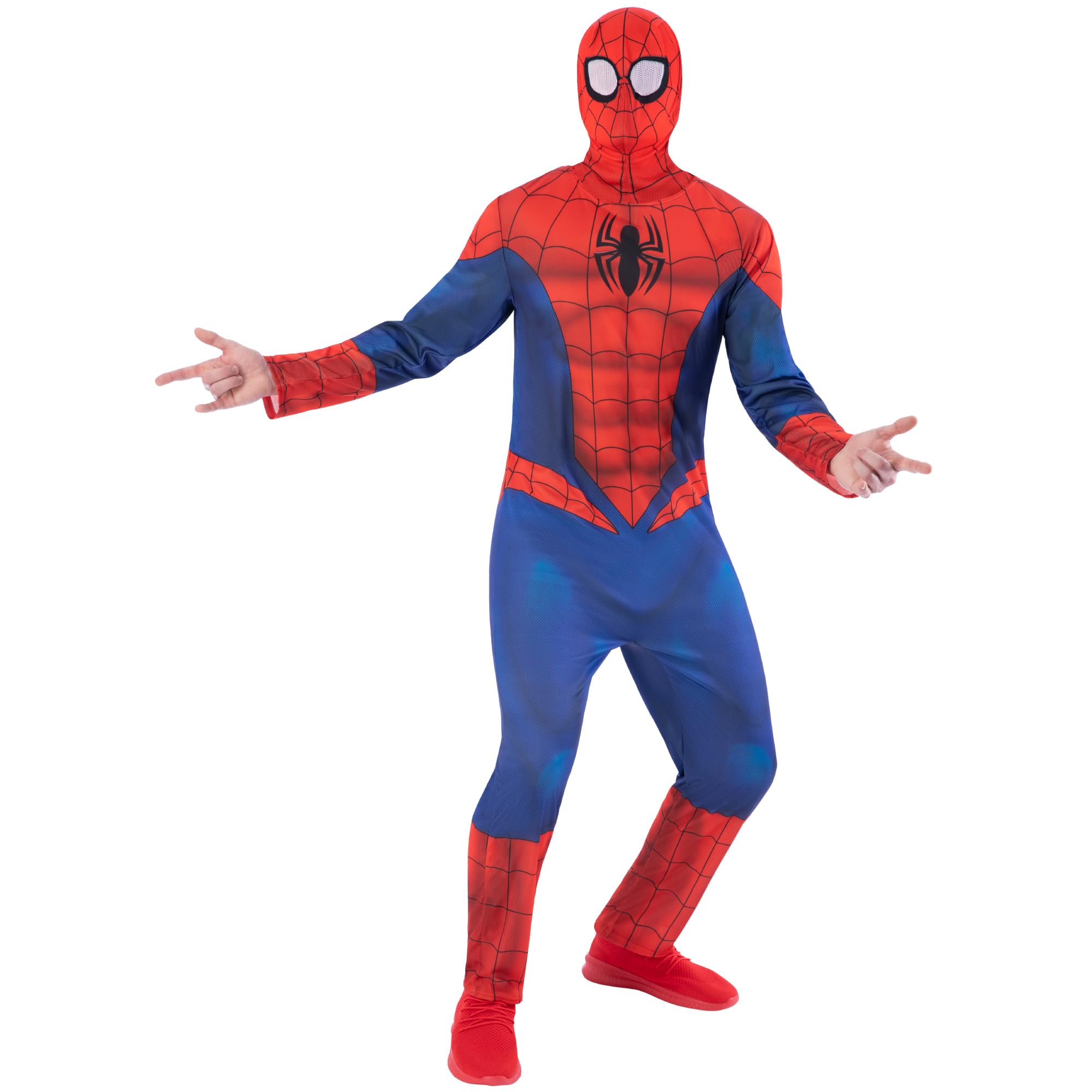 Rubies Official Spider-man Adult Costume - Men's Medium, Jumpsuit & Mask Included