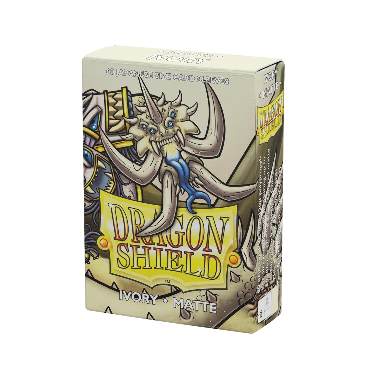 Dragon Shield Japanese Size Matte Ivory Sleeves - 60 Pack for Yu-Gi-Oh! & Cardfight!! Vanguard