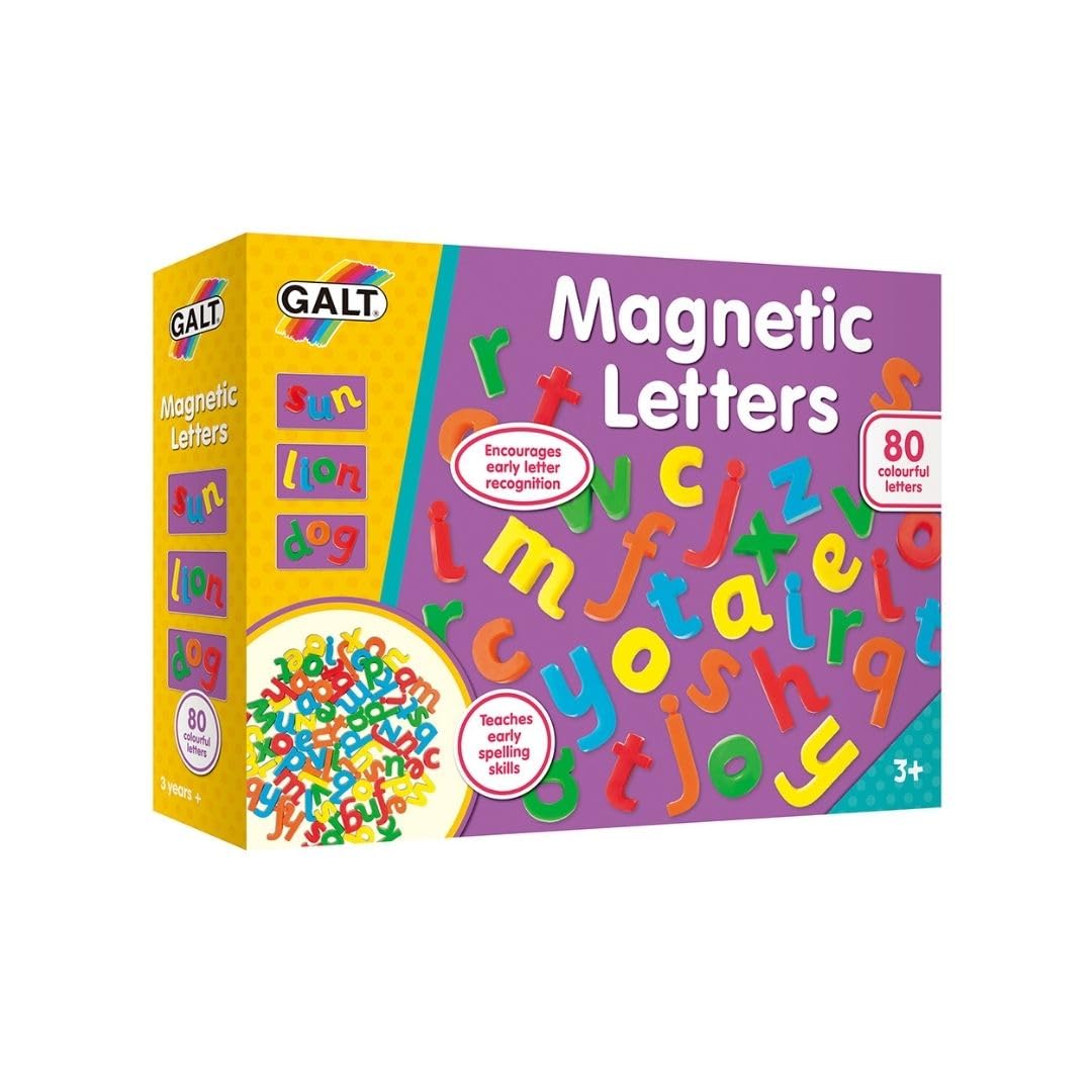 Galt Magnetic Letters - 80-Piece Lowercase Educational Playset for Ages 3+ 8