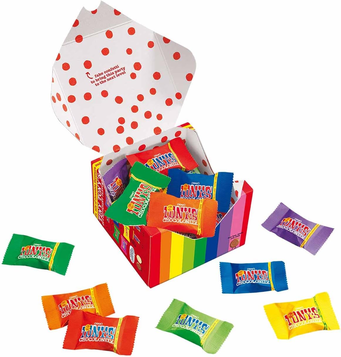 Tony's Chocolonely Tiny Tony's Chocolate Gift Box - 180g, Assorted Mini Fairtrade Chocolates 4