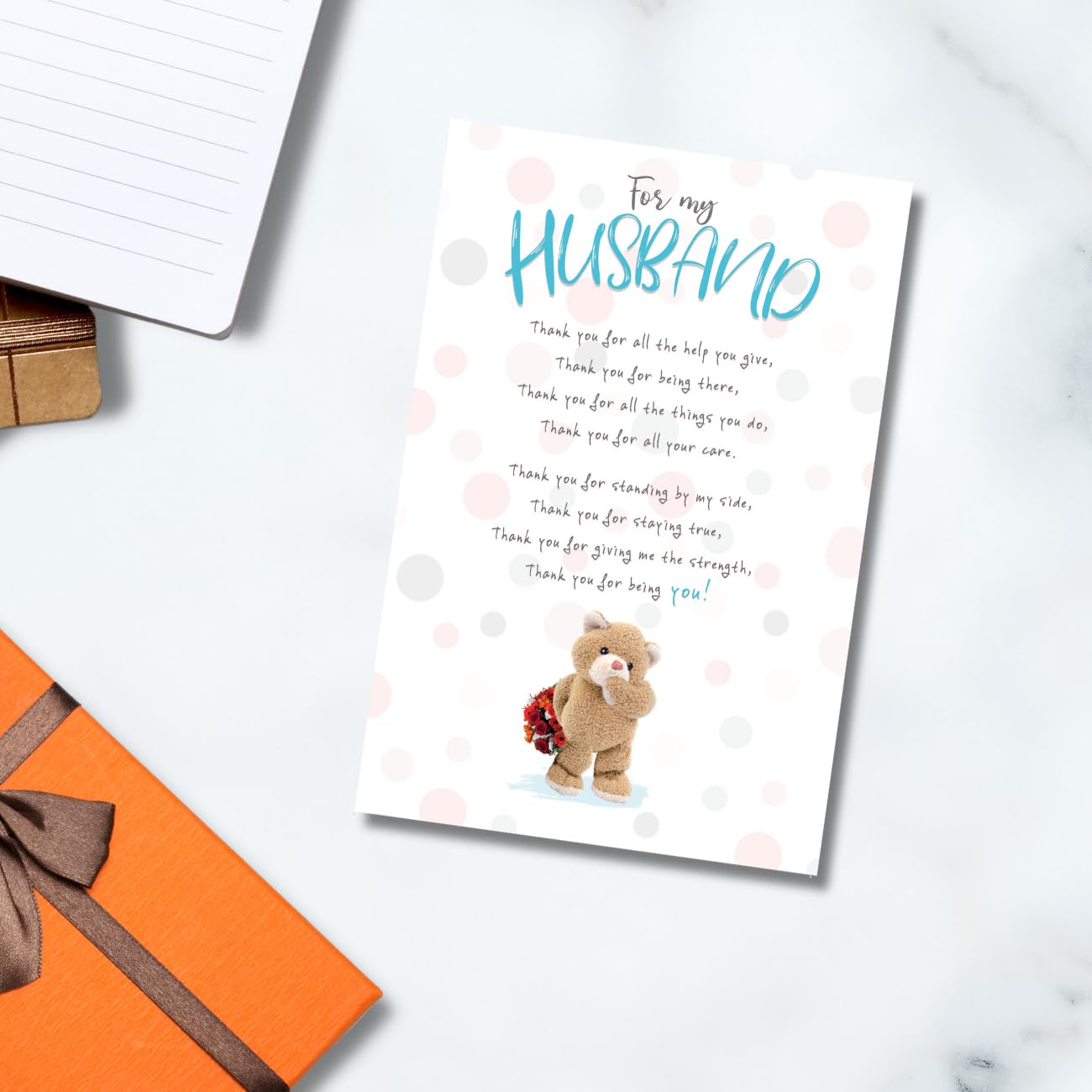 Emotional Rescue Stuffed With Love Husband Anniversary Card from Wife | 15.2 x 22.9 cm
