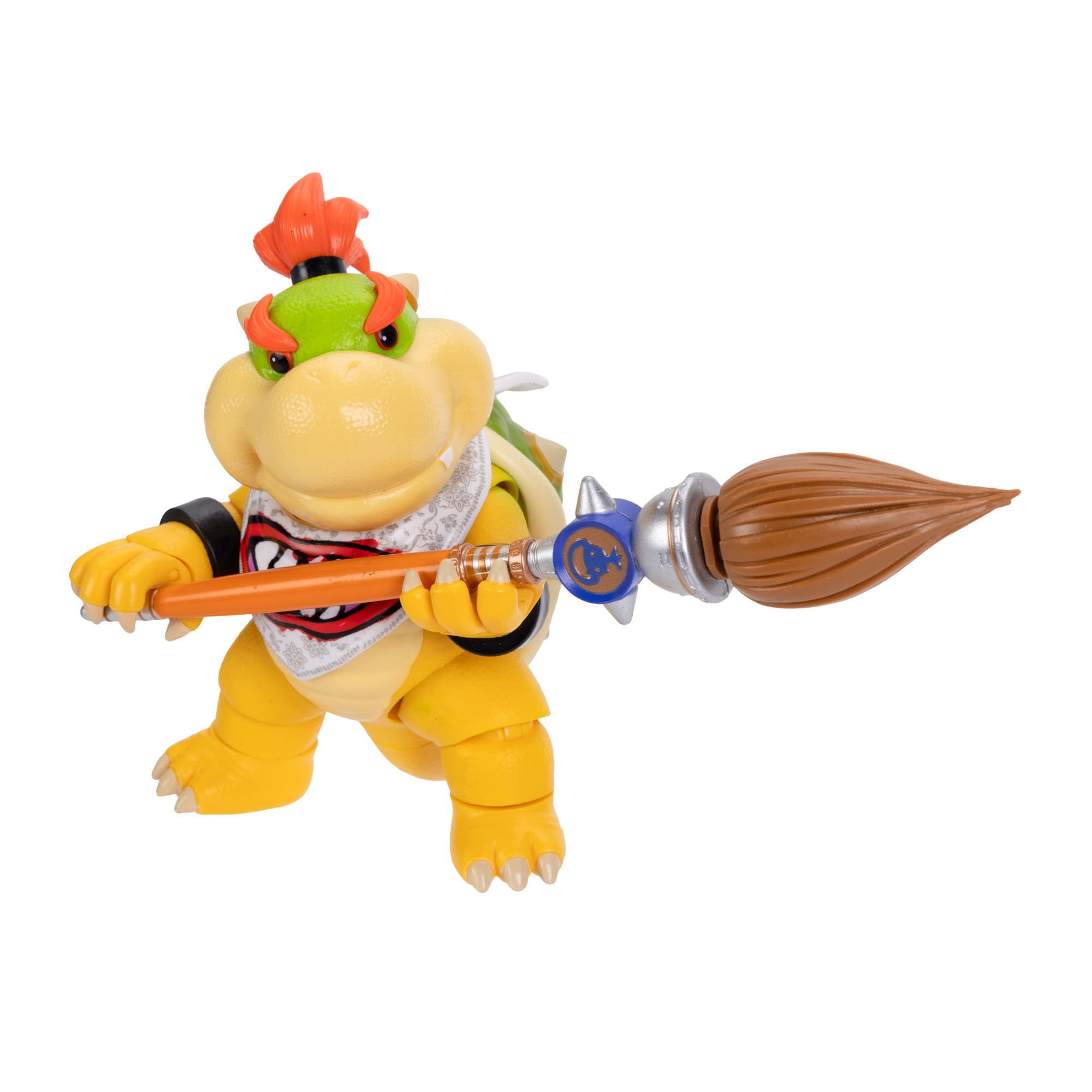 Jakks Pacific Super Mario Galaxy Movie Bowser Jr. Action Figure | 5-inch | 17 Points of Articulation