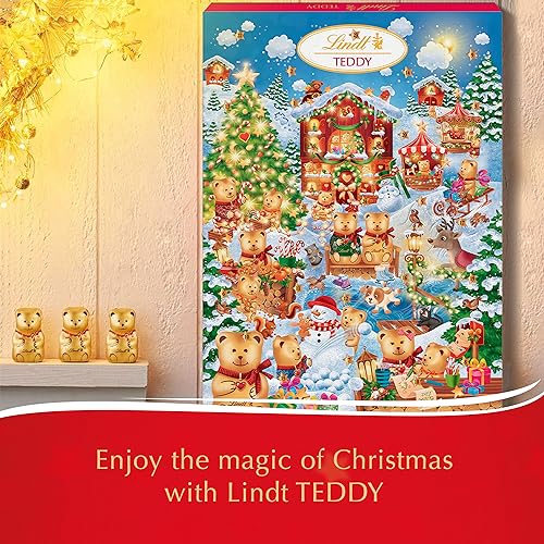 Lindt Teddy Winter Wonderland Advent Calendar 2025 – 170g Milk & White Chocolate 9