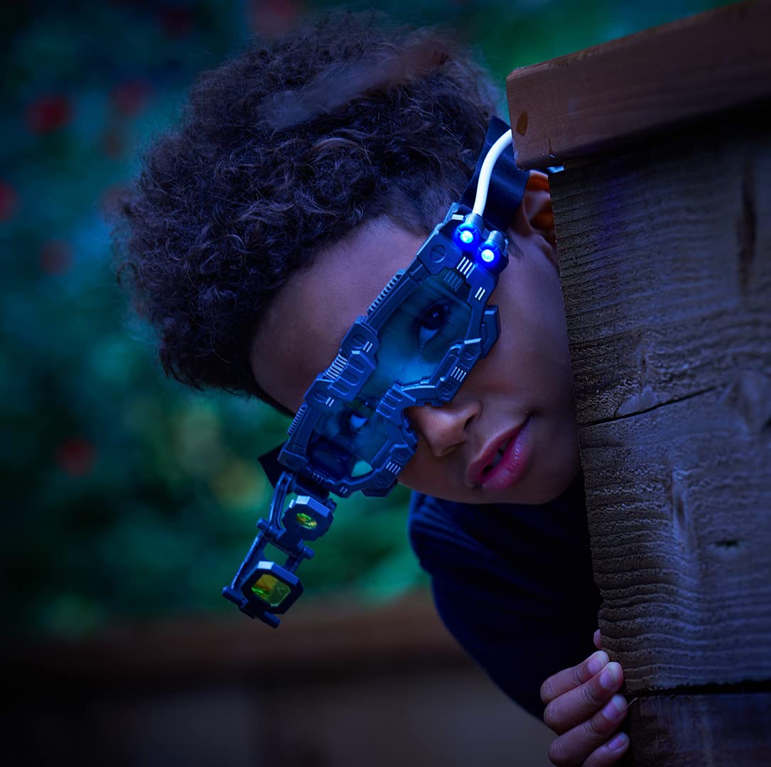 Science Mad! Night Vision Goggles for Kids - 2x Magnification & LED Lights - Black 3