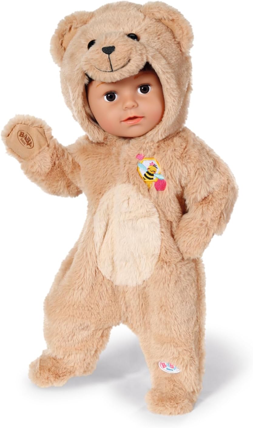 BABY born Bear Suit 836088 - Soft Cotton Polyester Onesie for Dolls 6