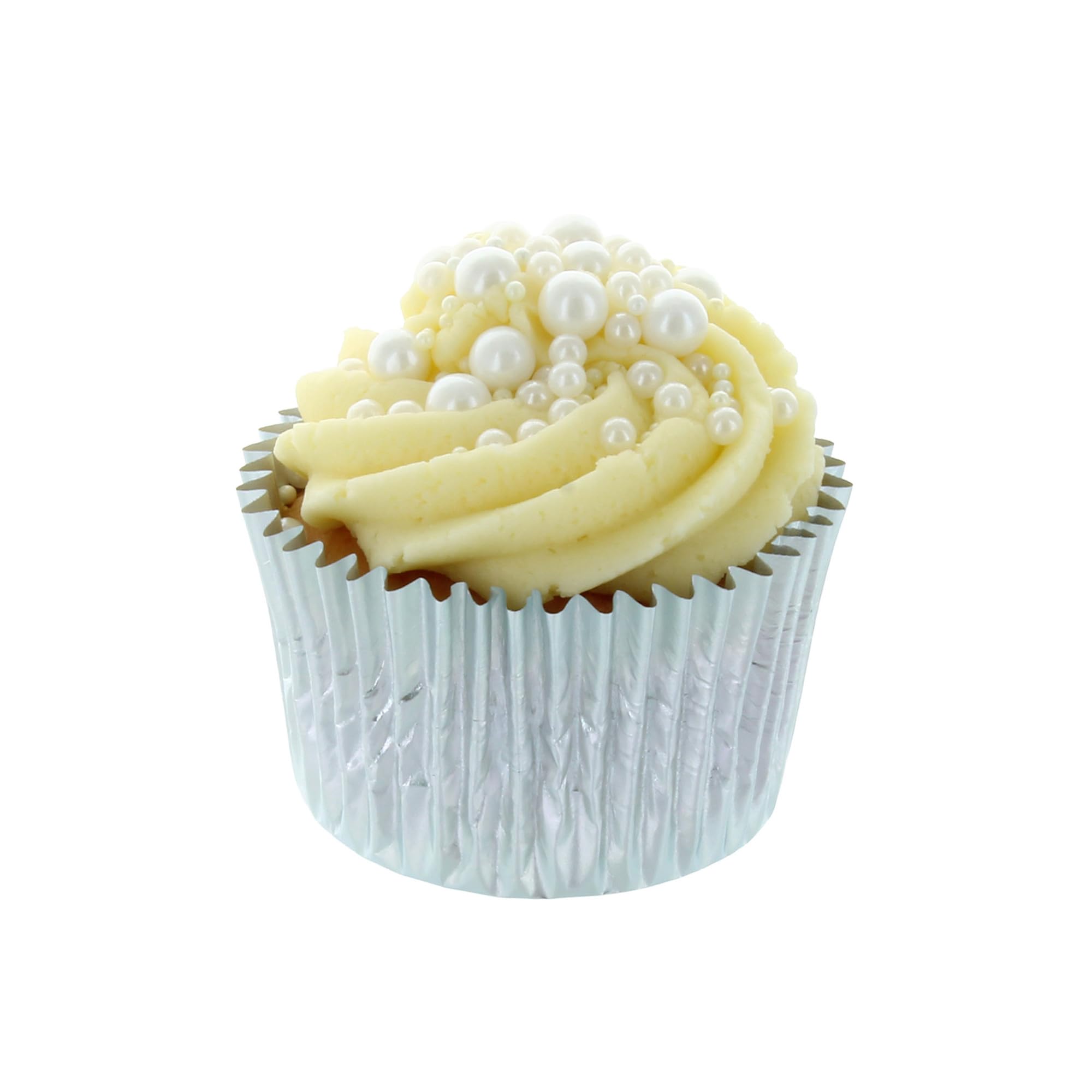 Baked with Love White Pearl Sprinkles - Mother of Pearl Sugar Balls | 100g Resealable Bottle 5