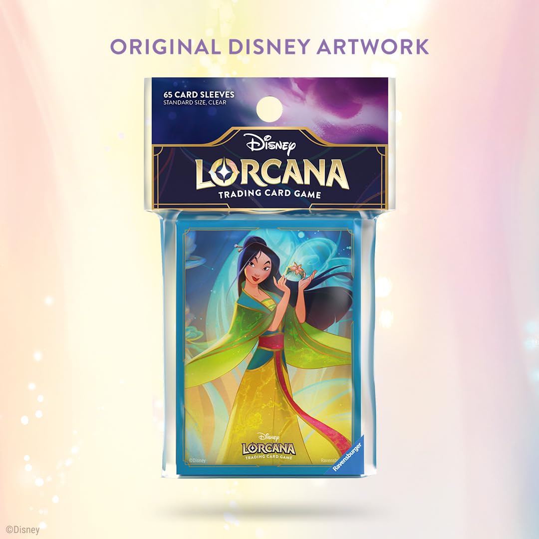 Ravensburger Disney Lorcana Trading Card Game - 65 Mulan Card Sleeves 3
