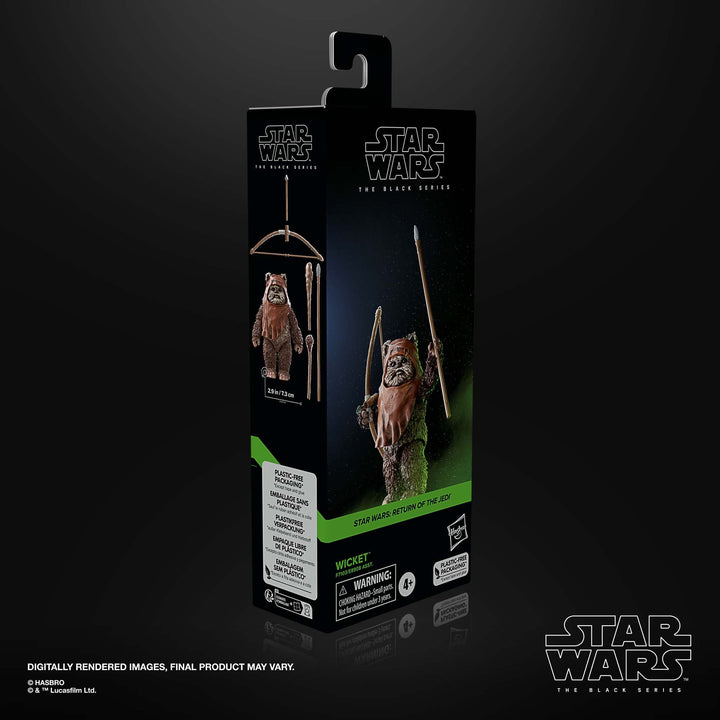 Star Wars The Black Series Wicket W. Warrick, Return of the Jedi 6-Inch Action Figures