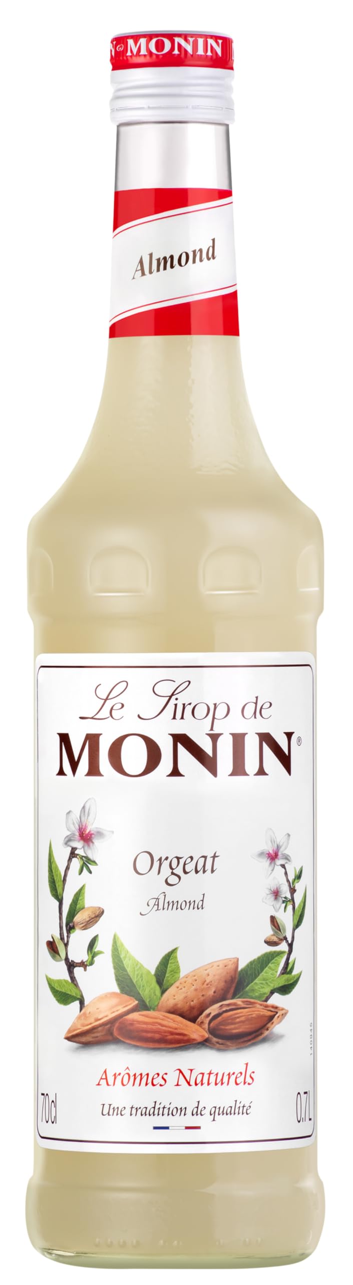 MONIN Premium Almond Orgeat Syrup 700ml - Vegan, Natural Flavouring for Cocktails & Coffee